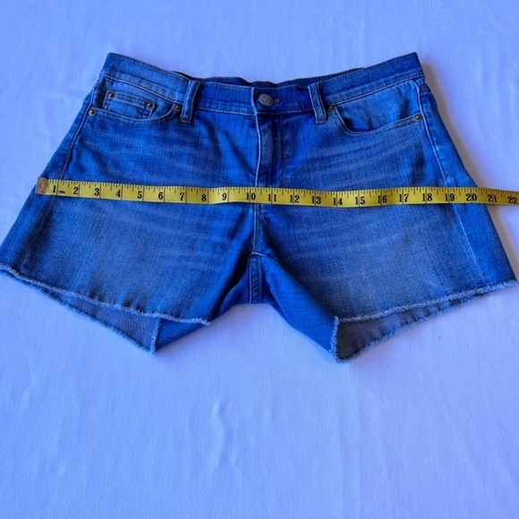 J. Crew Indigo Denim raw hem shorts with stretch - Picture 4 of 10